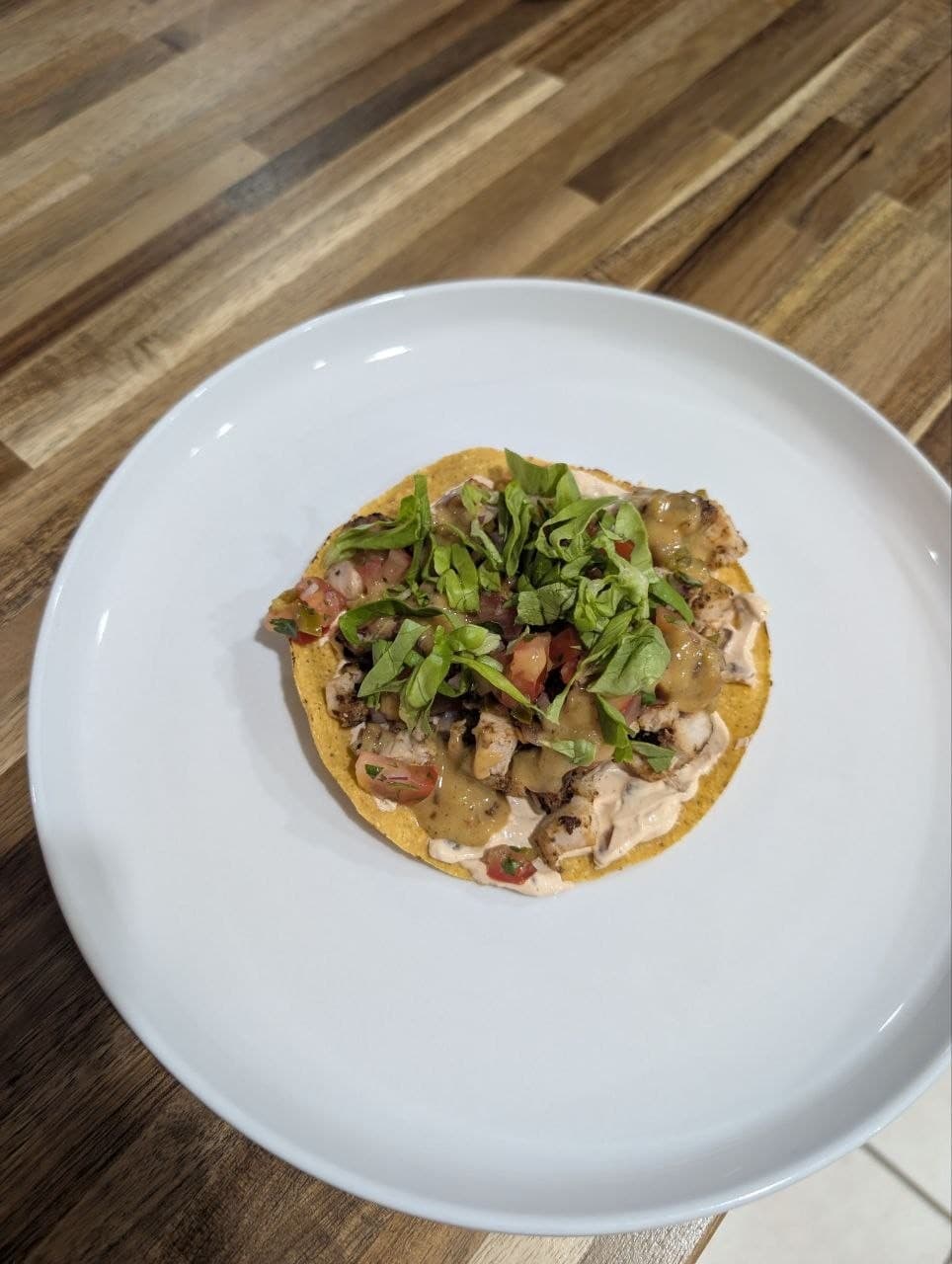 Chicken Tostadas with Queso & Pico de Gallo thumbnail 2