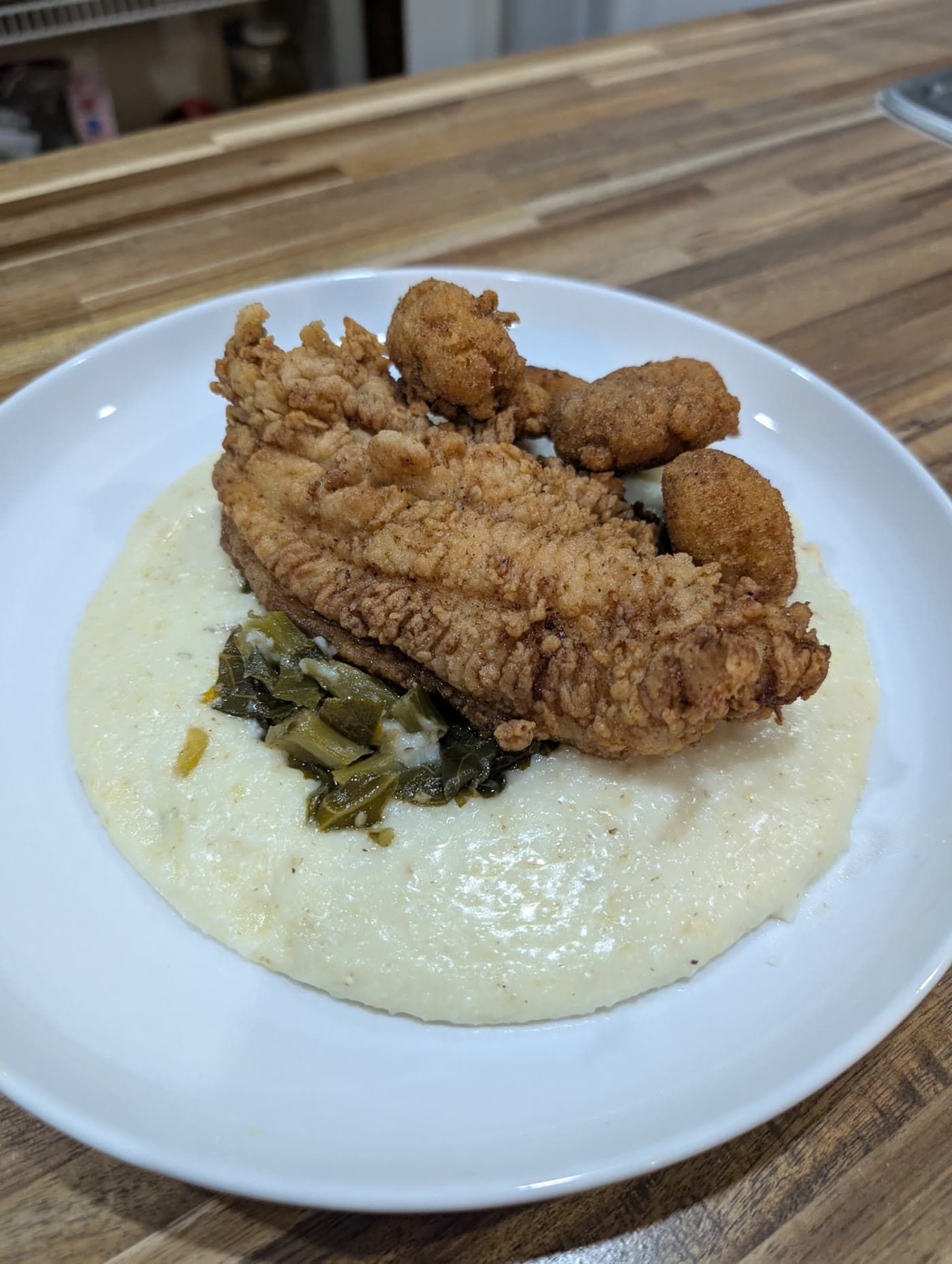 Fried Fish & Shrimp over Grits thumbnail 3