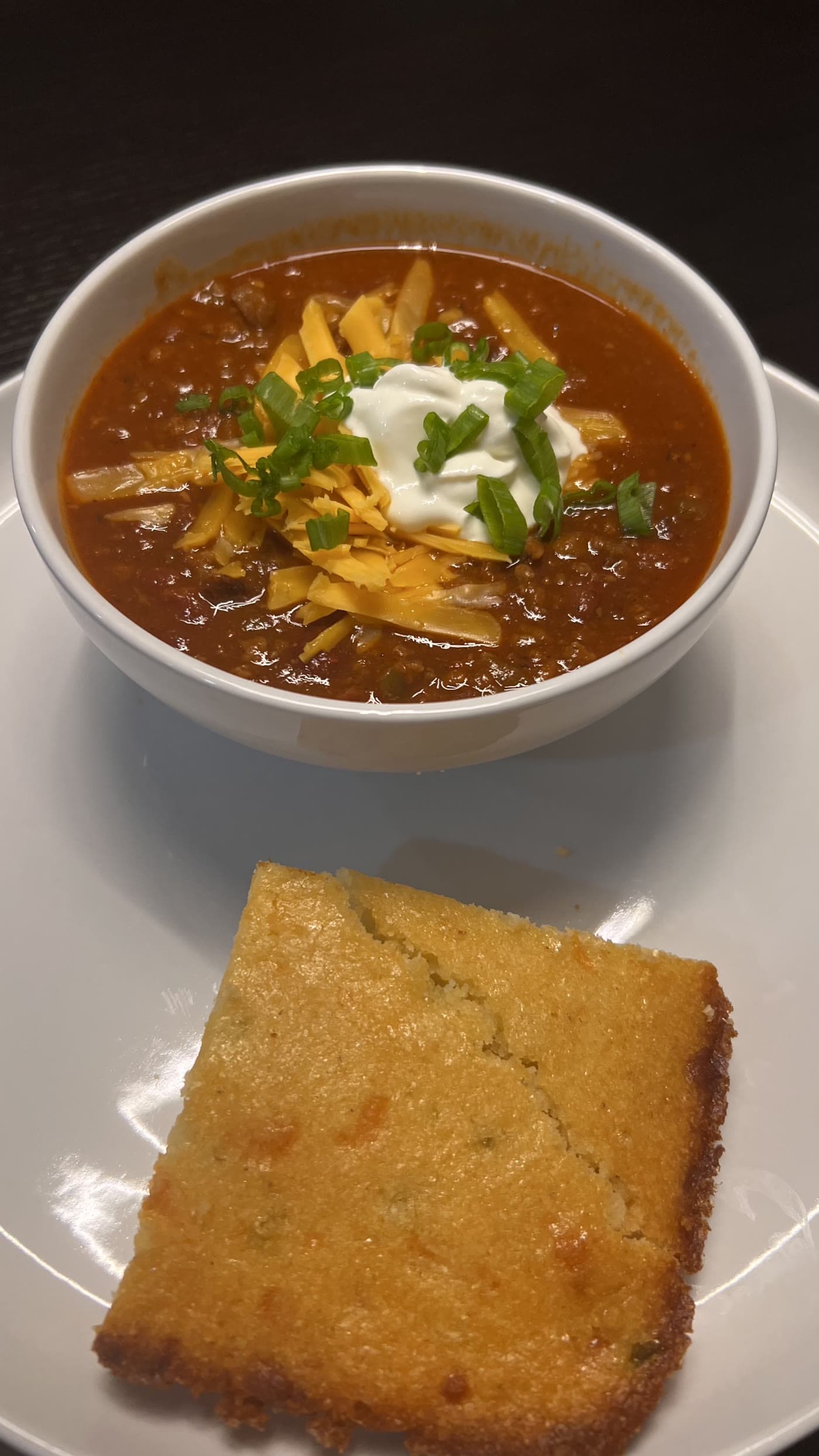 Loaded Beef Chili with Cornbread thumbnail 3