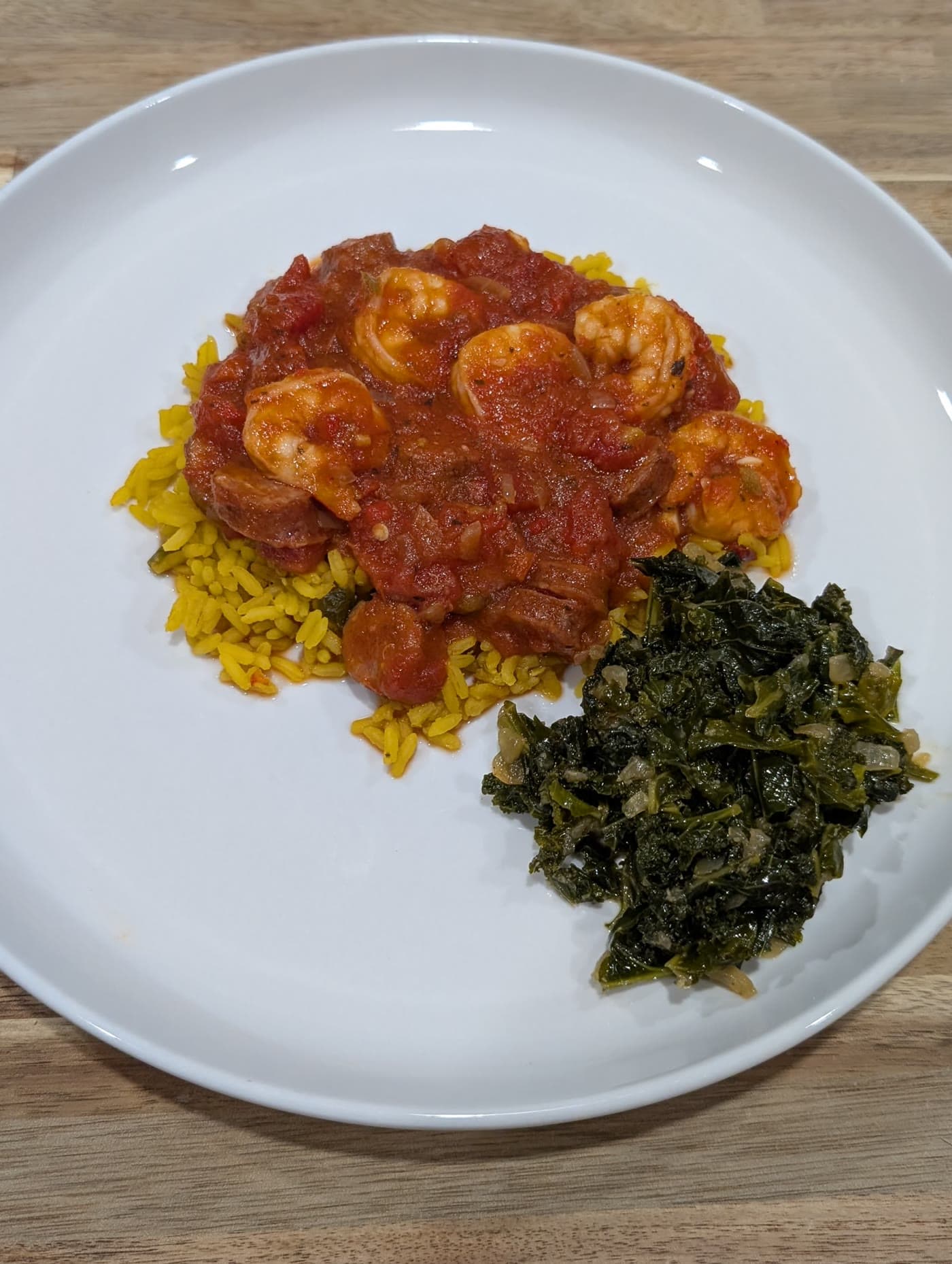 Shrimp Creole over Yellow Rice