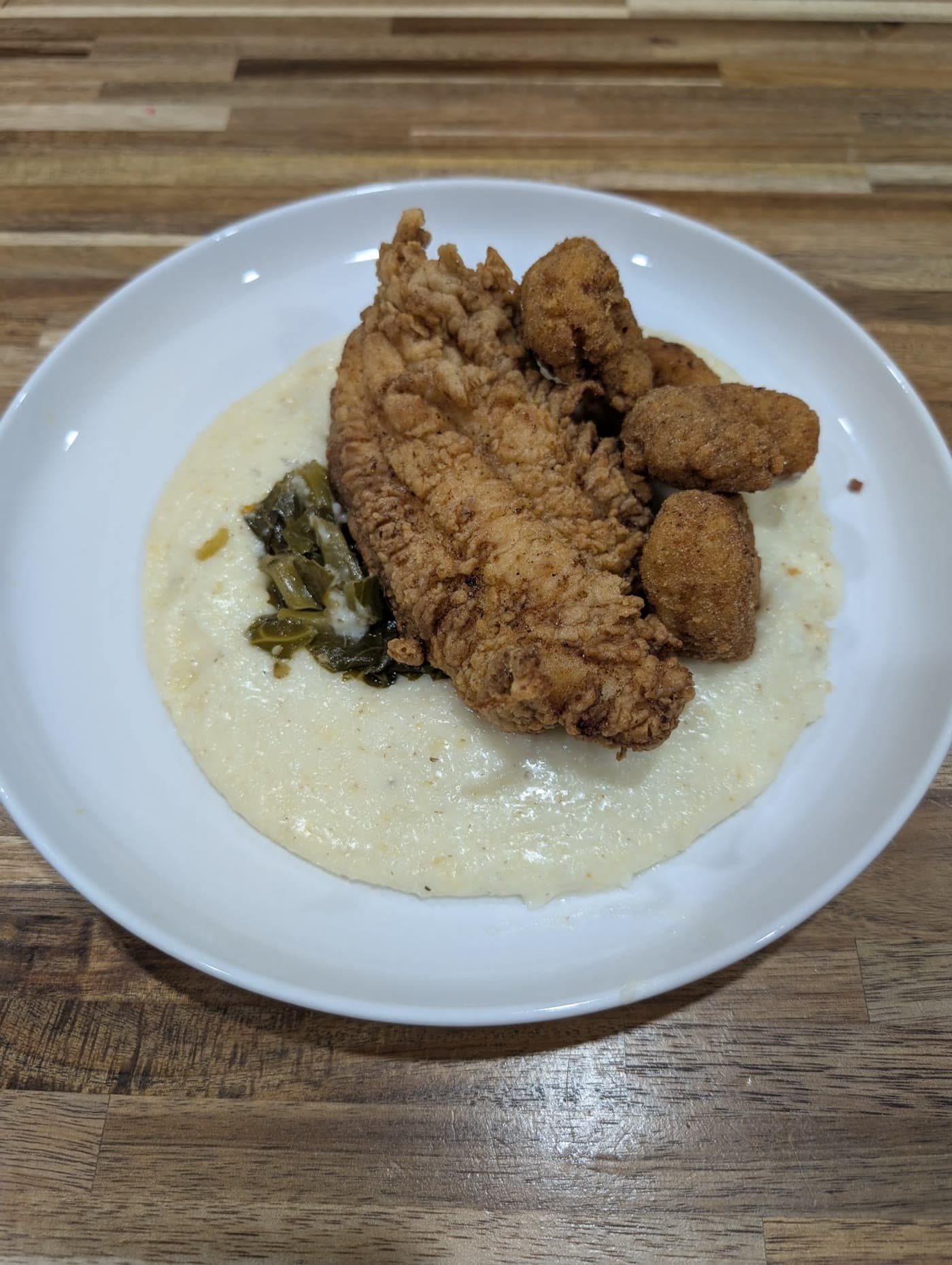 Fried Fish & Shrimp over Grits — photo 1